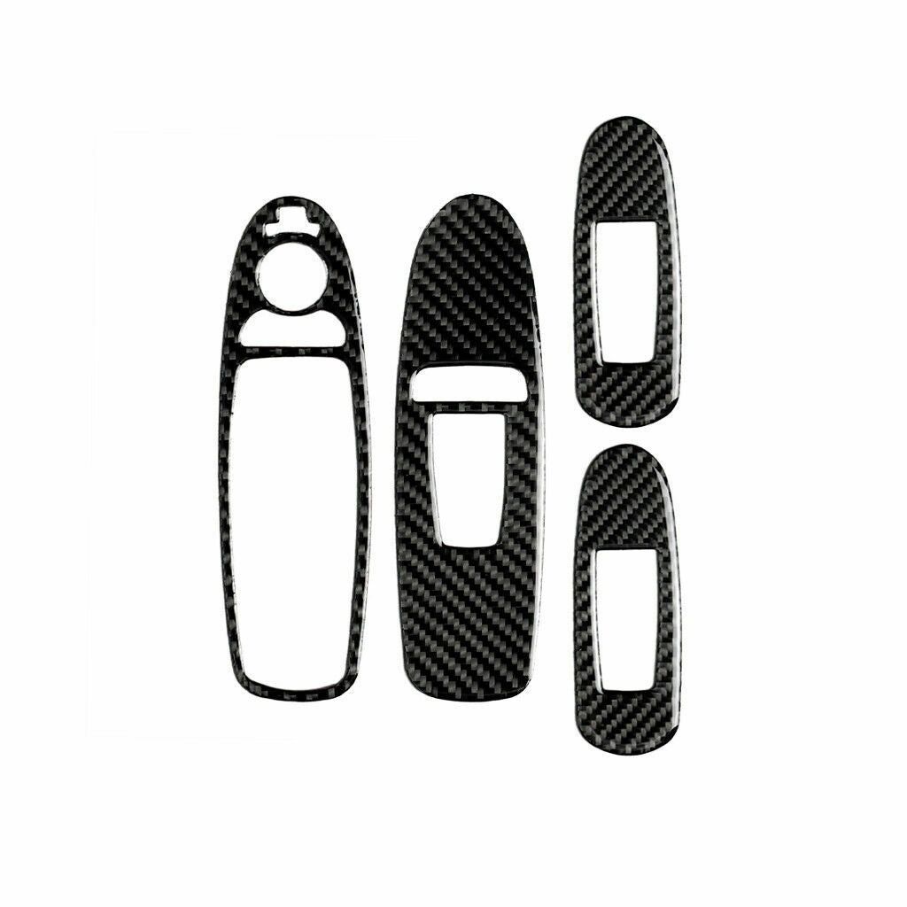 Carbon fiber interior window lift button cover trim suitable for Infiniti Q50 2014-19
