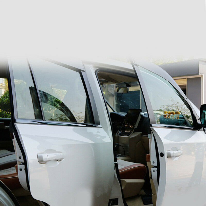 6X Black Window Sill Frame Strip Molding Cover Trim for Land Cruiser LC200 13-21