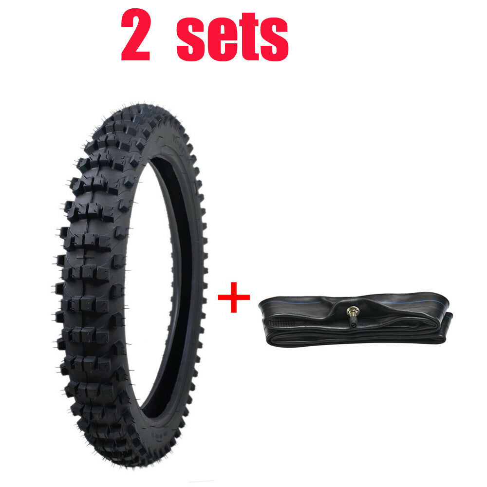 2PC 17 70/100-17 2.75-17 Tyre Tube Pit Dirt Bike Trail CT70 CT90 Atomik TTR125