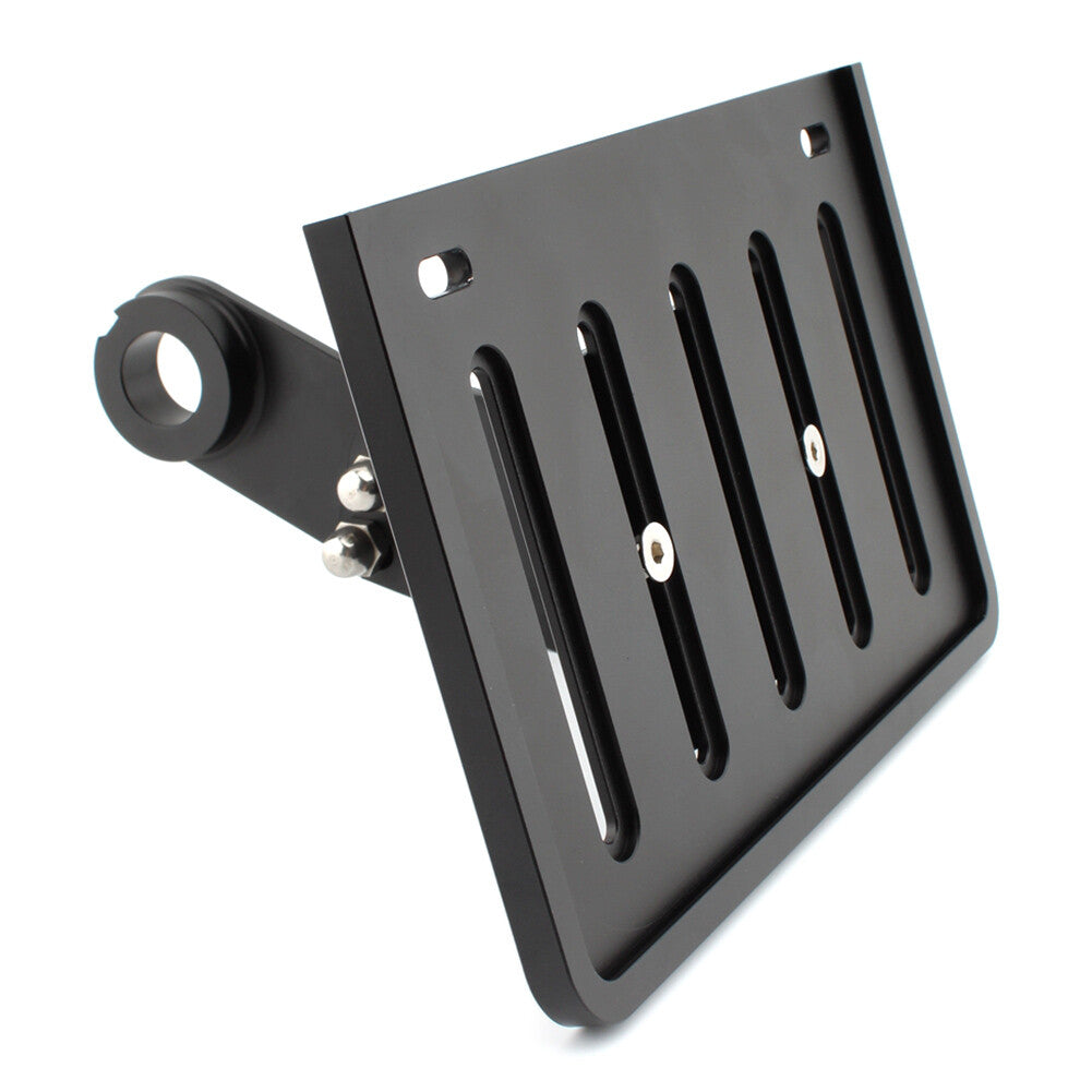 Side Mount License Plate Bracket Holder Kit Black for Harley Softail 2018-22 mo