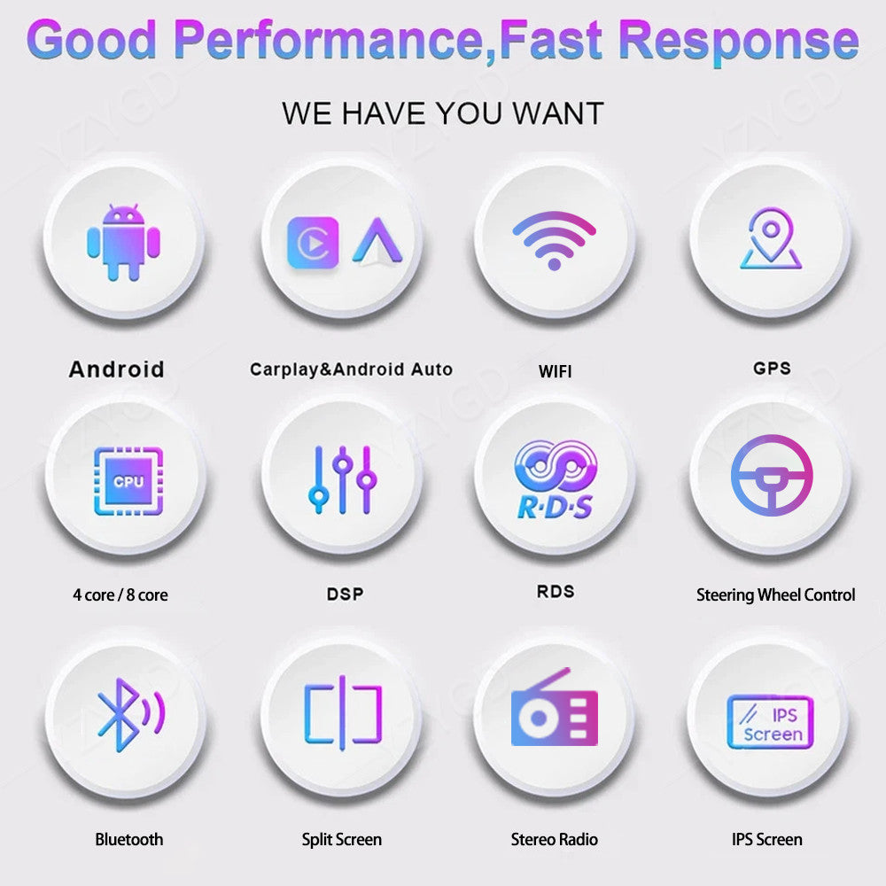 for Kia Picanto Morning 2011-16 Android Auto CarPlay Car Radio GPS Stereo Screen