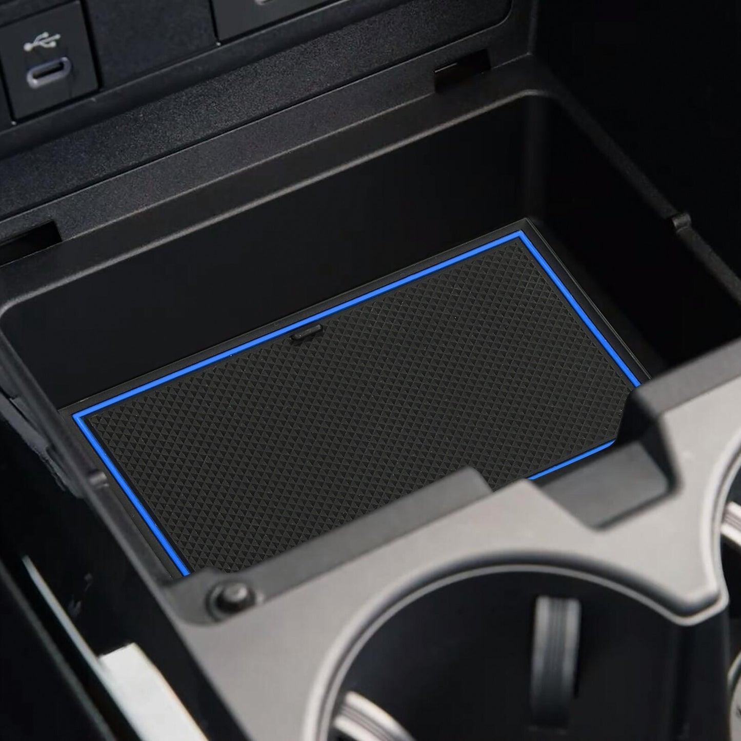 Gate Slot Mat for Toyota Prius 2023 Car Anti-Slip Pads Interior Accessories BLUE