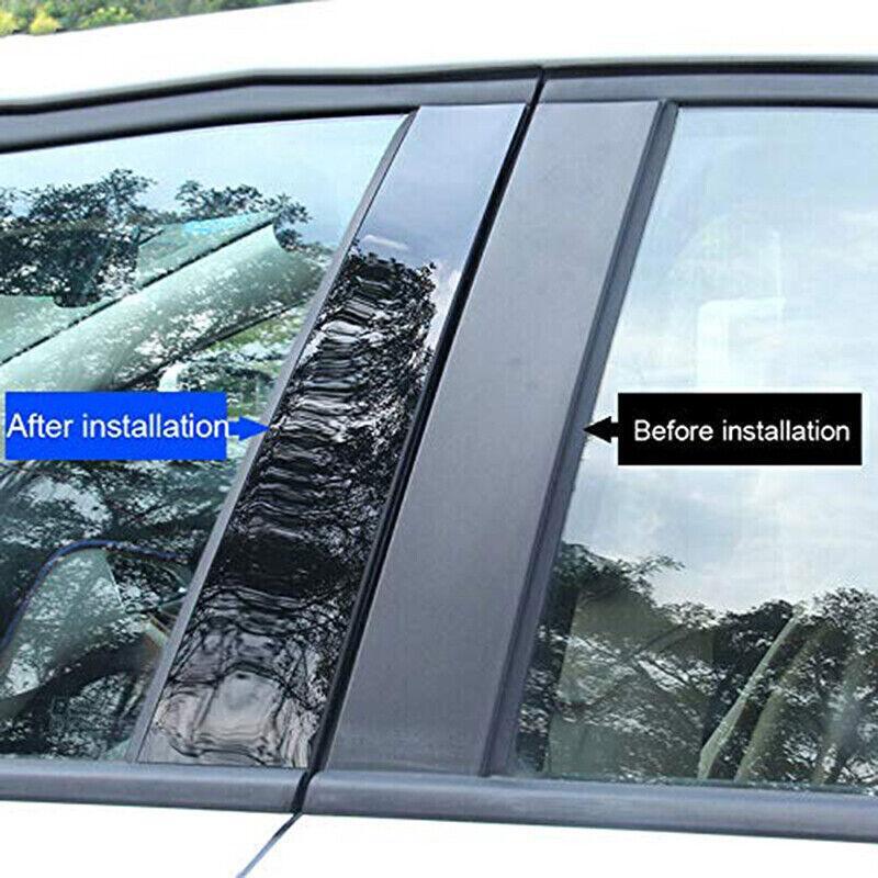Suitable for Kia Fiesta 2022 - 2025 - Piano Black Decorative Decor Cover - Column Doors