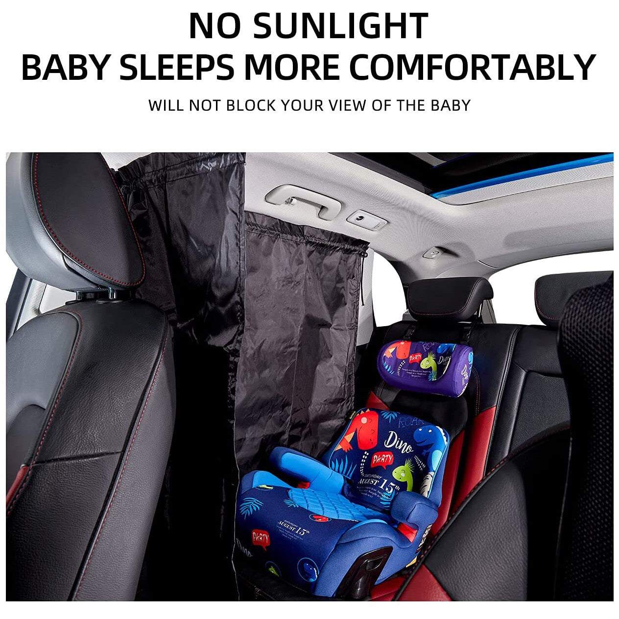 Set of 2 for Toyota Car Divider Curtain Sun Shade Side Window Privacy Travel Nap