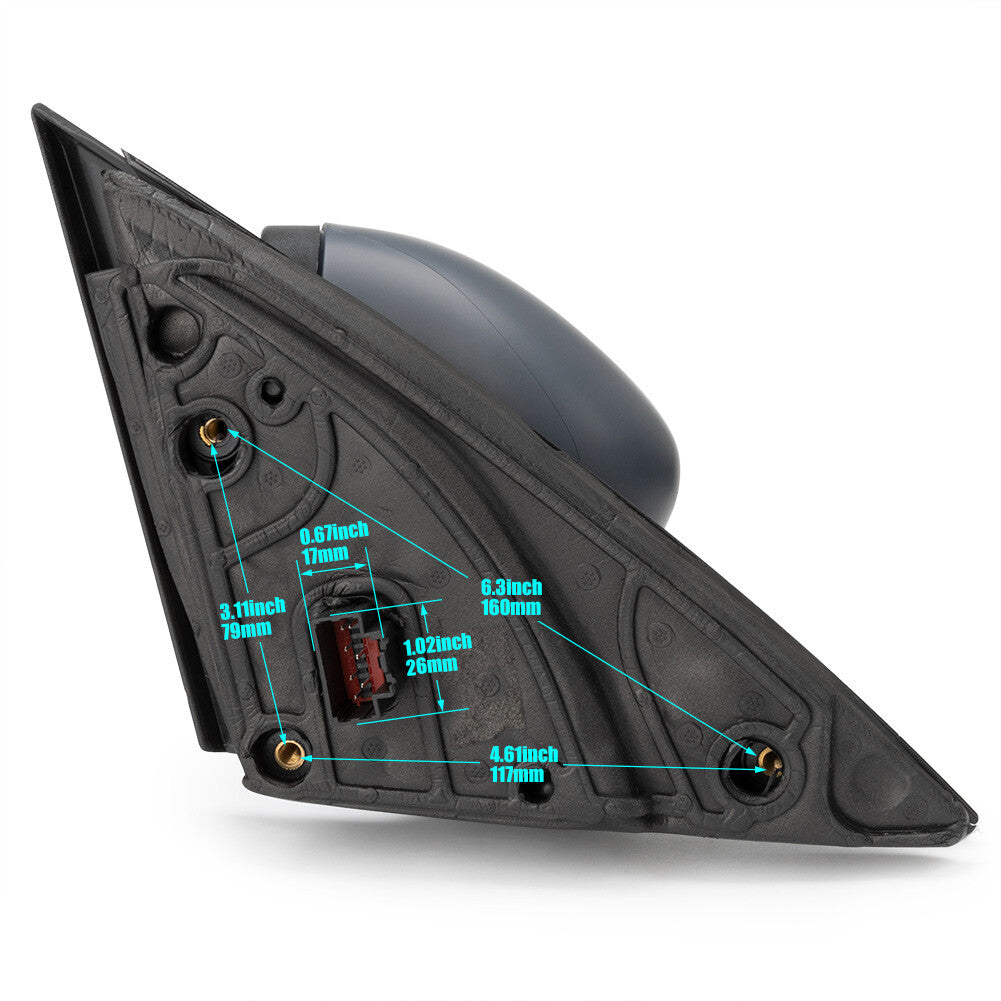 1 pair of LJ6Z-17682-DA LJ6Z-17683-DA left + right side mirrors suitable for Ford Escape 20-23
