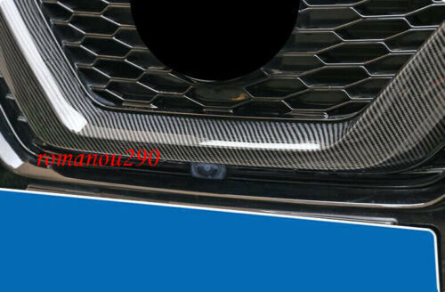 Carbon Fiber Front grill U-Style Molding Cover Trim for Nissan Rogue Sport 20-21