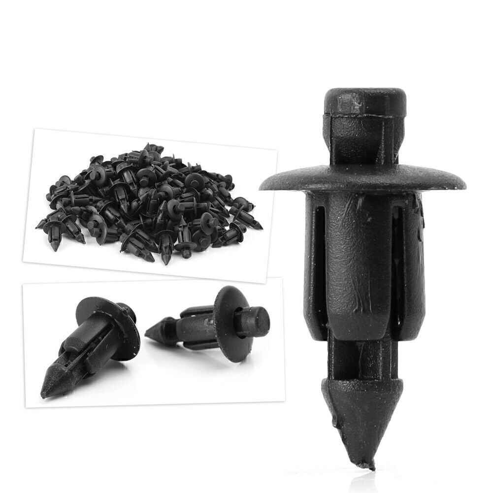100X Universal Plastic Push In Type Rivets Fastener Pin Clips for Yamaha YZF R1