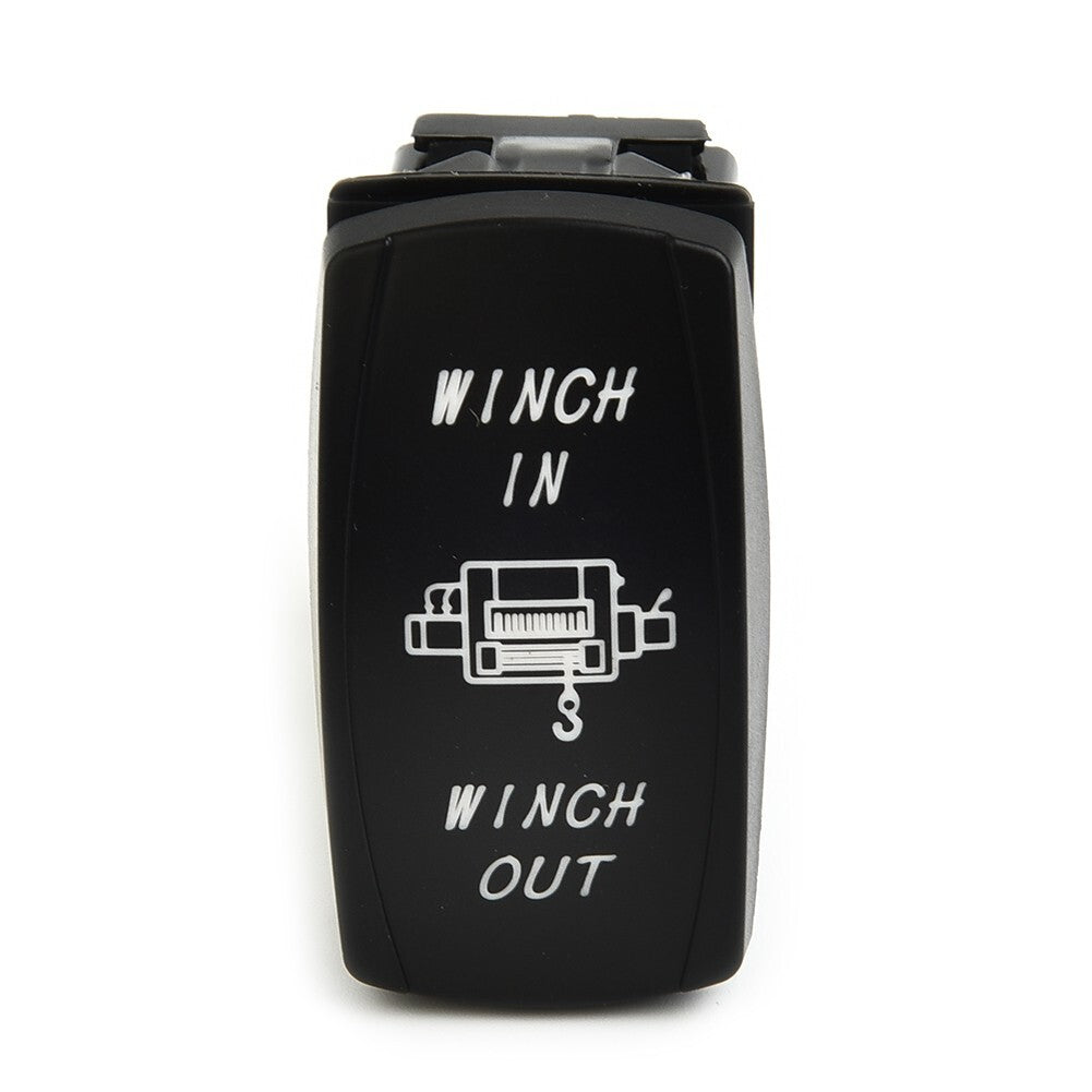 1 Winch In Out Switch with Blue LED 7-Pin Momentary Switch, Easy to Connect