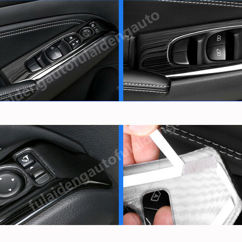 4P for Nissan Teana Altima 2019-2022 Black Window lift panel switch cover trim