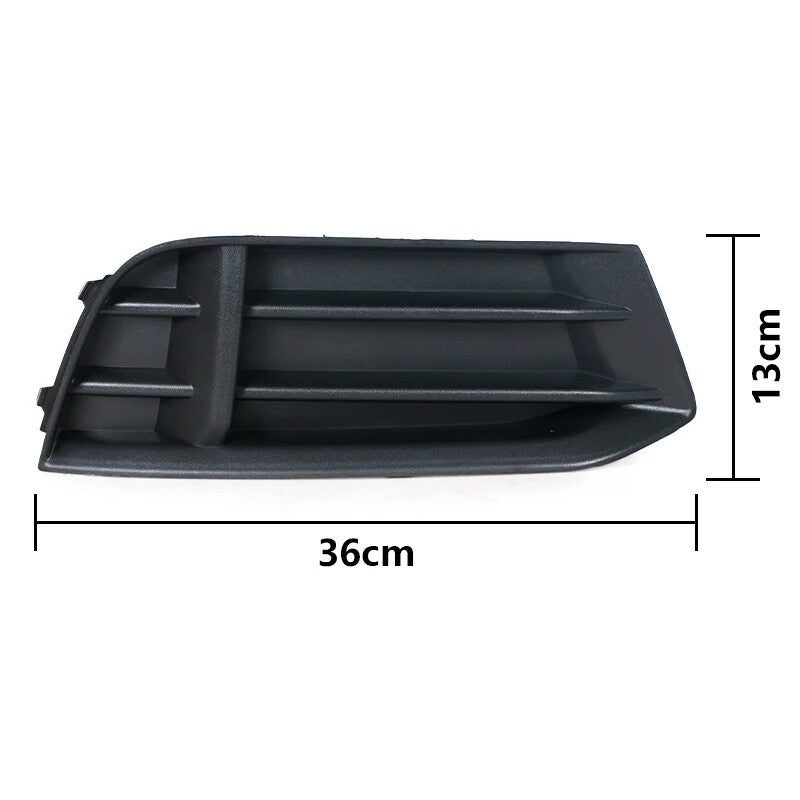 A pair of for Audi A3 2017-2019 car front bumper fog light trim covers and bezels.