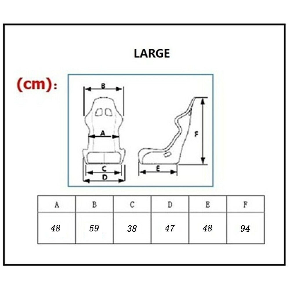 Large Size BRIDE Seats Low Max Racing Seats+Carbon Fiber Shell+Slider Kit