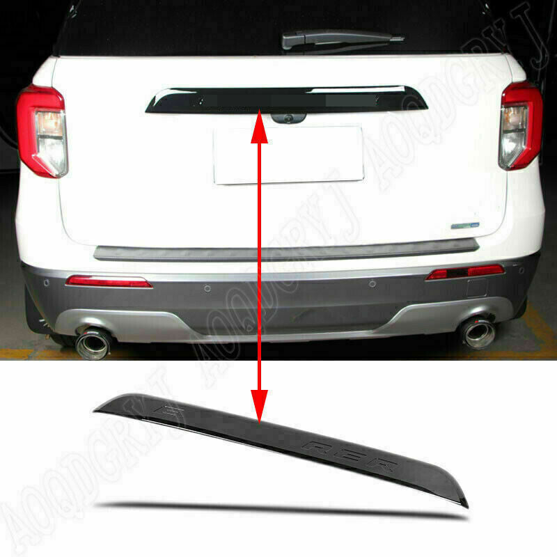 Piano Black ABS Rear Door Trunk Lid Cover Trim for Ford Explorer 2020 2021 2022