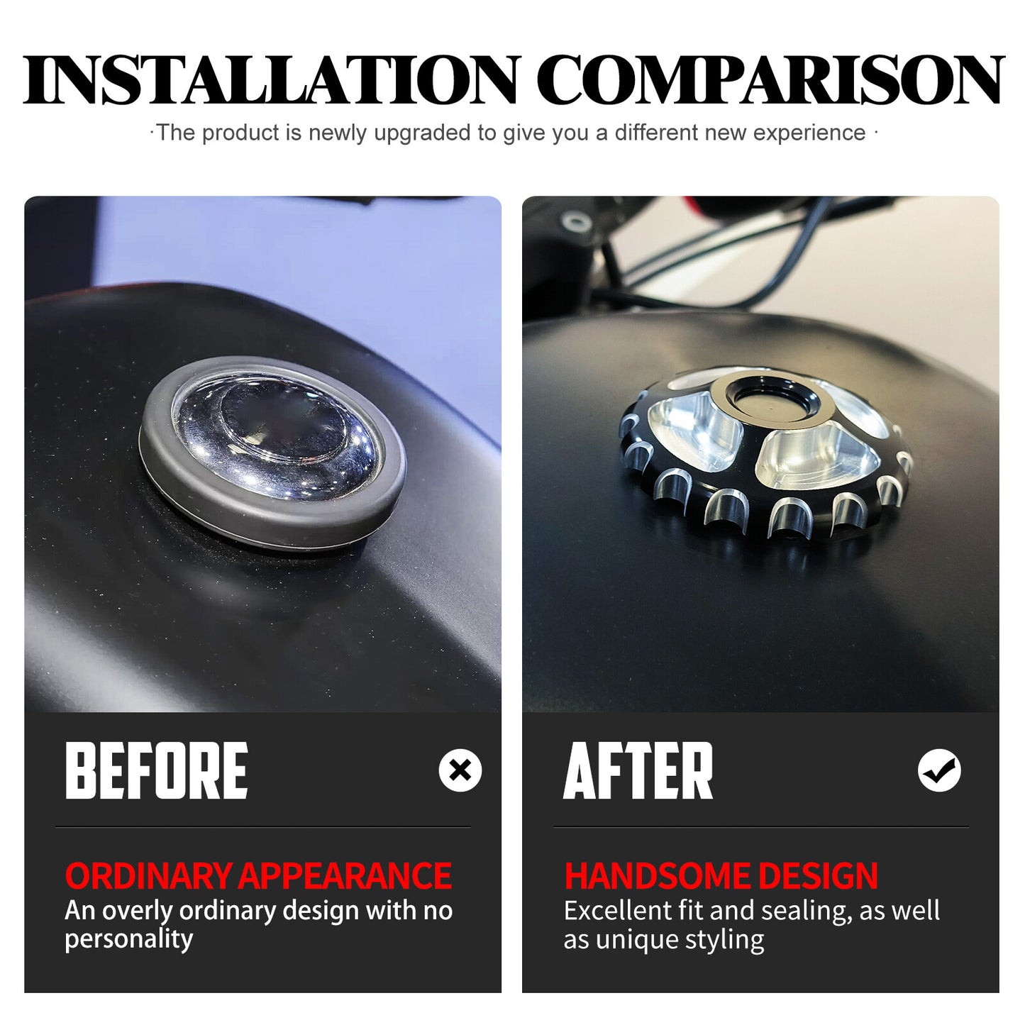 Motorcycle Gear Fuel Gas Cap Tank Cover Fit for Harley Sportster Touring Softail