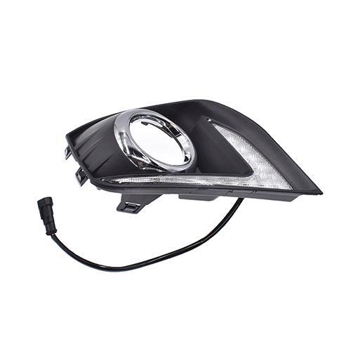Bright Radiator Grille Fog Lamp Cover DRL fit for Mitsubishi ASX 2.0L 2.2L 2010