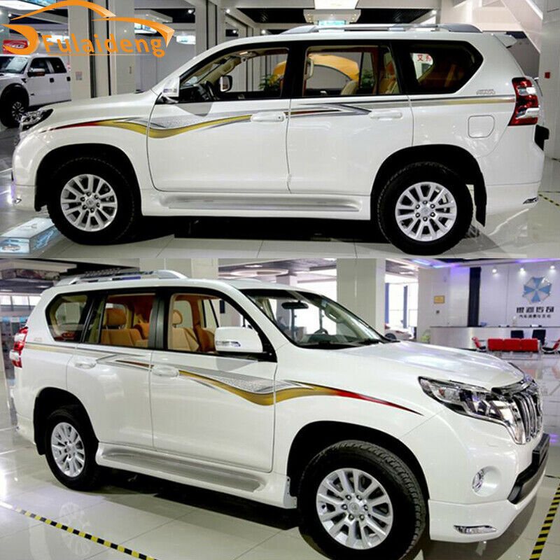 for Toyota Prado 2010-2021 Car Decor Stickers Car Body Waist line Body Stripes
