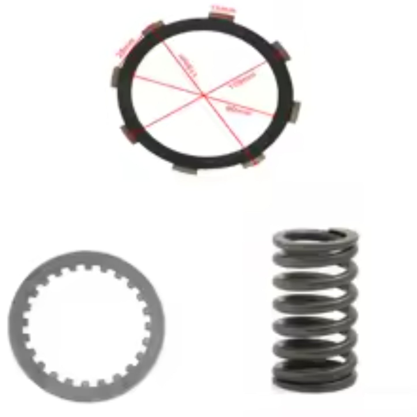 Clutch Friction Plates Kit Spring Gasket for Honda CRF100F XR100R XR80R CRF80F