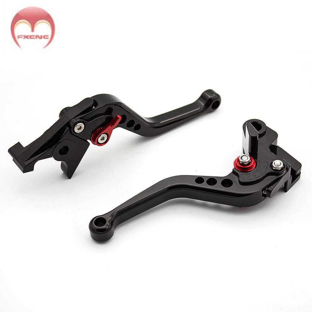 Black adjustable aluminum brake clutch lever for Honda VFR1200/F 2016-2017