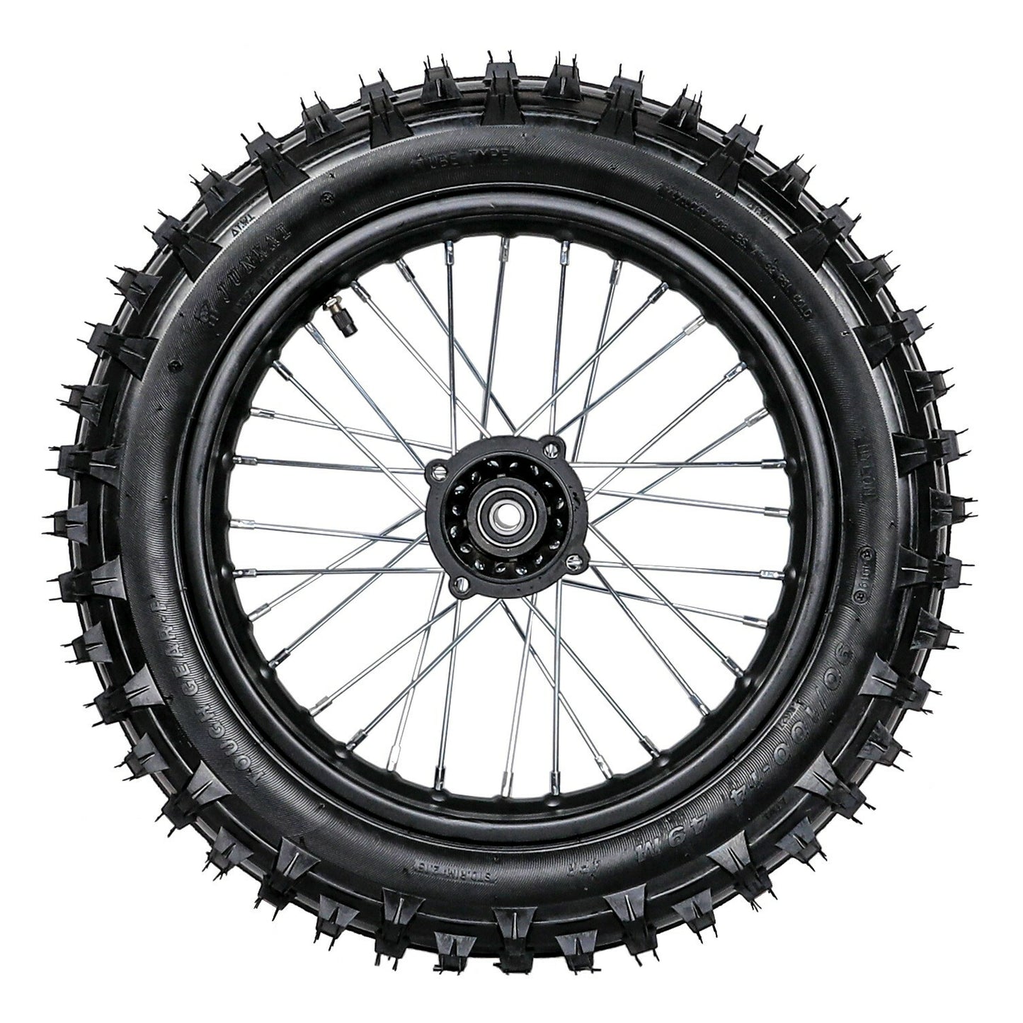 1.85x14 14-inch rear wheel, 90/100-14 tire and rim, suitable for bicycles from Taodao DB17, CRF70, and Apollo X18.