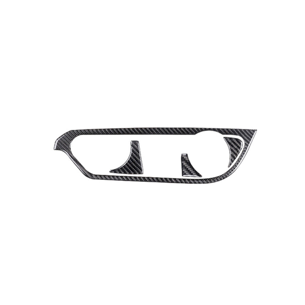 4X Carbon Fiber Interior Cup Holder Frame Trim Panel for Ford Explorer 2011-2014