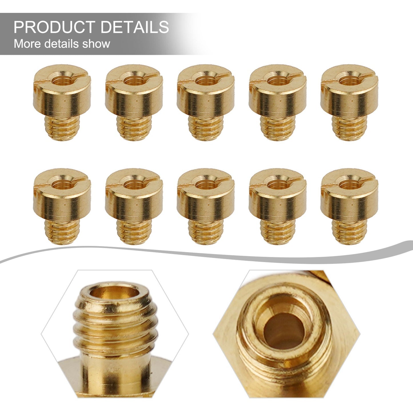 Main Jets Carb Replacement Thread M5x0.75mm Tool 10Pcs/Set Parts