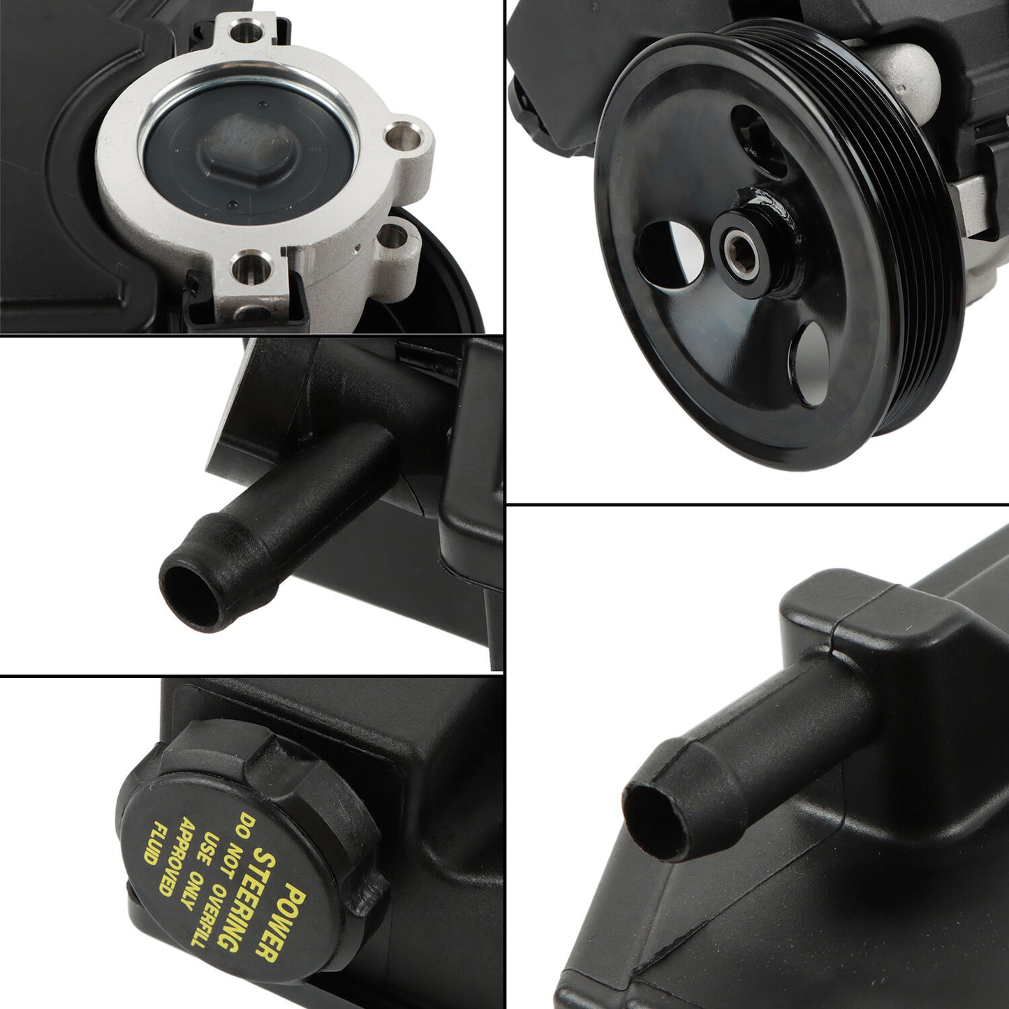 Power Steering Pump w/ Pulley Reservoir for Dodge for Ram 1500 2004-2006 V10 8.3L