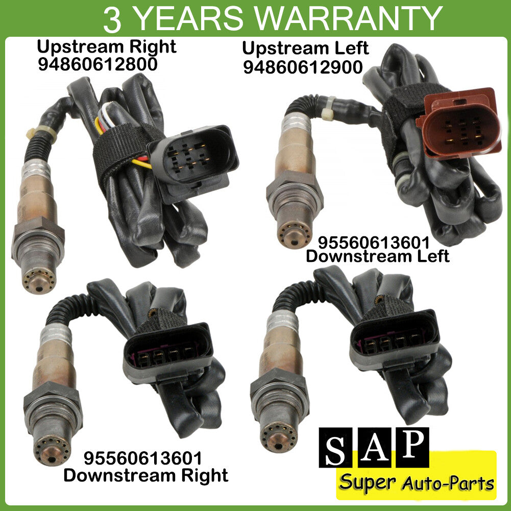 Oxygen sensors compatible with for Toyota Tacoma 2.7L L4 automatic transmission. 4 new upstream and downstream units.