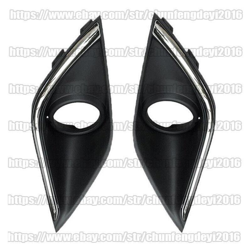 2pcs Front Bumper Bezel Fog Lamp Light Cover for Mitsubishi Outlander 2016-2020