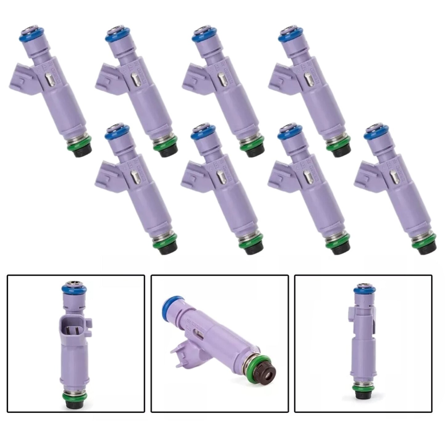 8Pcs Racing Fuel Injectors for Ford for Mustang GT 2005 2010 9L3E-E7A M9593LU24A