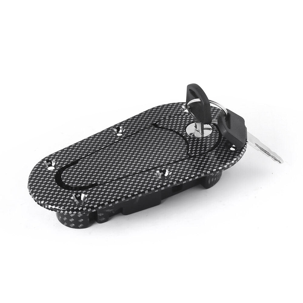 Car Hood Latch Pin Kit Carbon Fiber Style Racing Engine Bonnet Latch Lock Kit