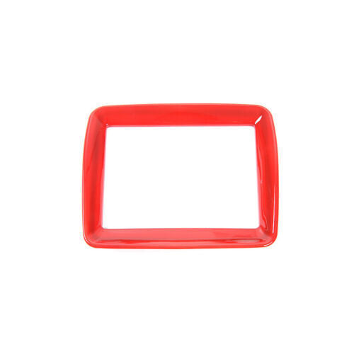 Fit for Jeep Compass ABS Red Middle Console Navigation Frame Trim
