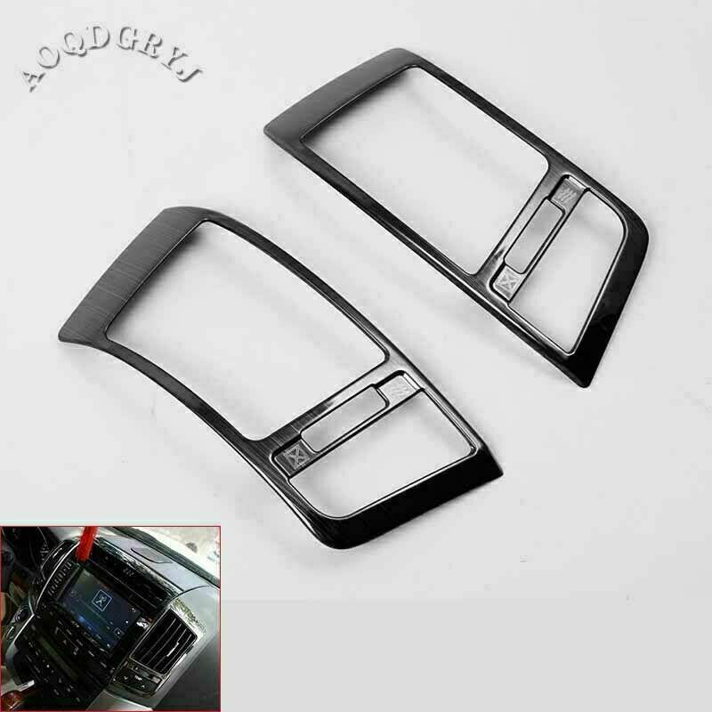 Black Titanium Console Air Outlet Vent Cover for Toyota for Land Cruiser 2008-2015