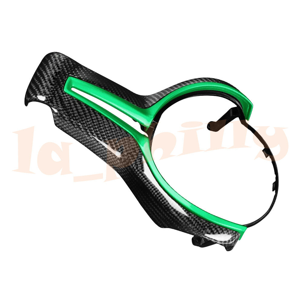 Steering Wheel Trim Replace Carbon Fiber Green fits for BMW M2 F87 M3 F80 M4 F82 F12