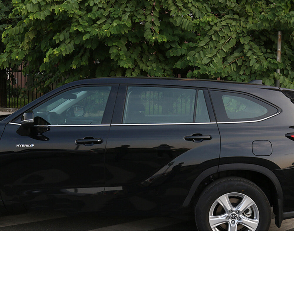 for Toyota Highlander 2020-23 Stainless car Bottom Window Frame Sill Trim Cover