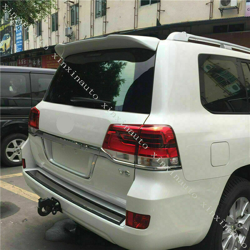 for Land Cruiser LC200 FJ200 2008-2021 Pearl White Rear Roof Spoiler Wing Lip 1X