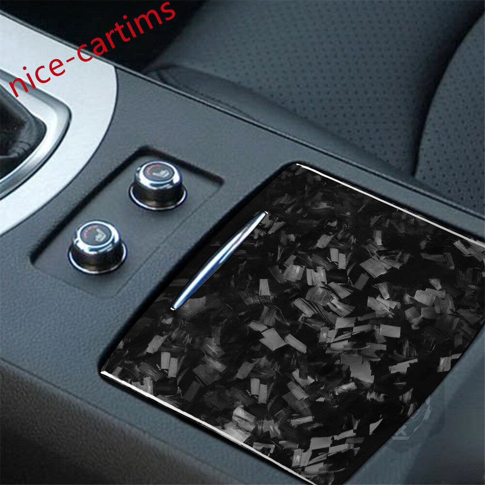 Forged Carbon Fiber Water Cup Holder Panel Trim for Infiniti G37 07-09 G35 07-08