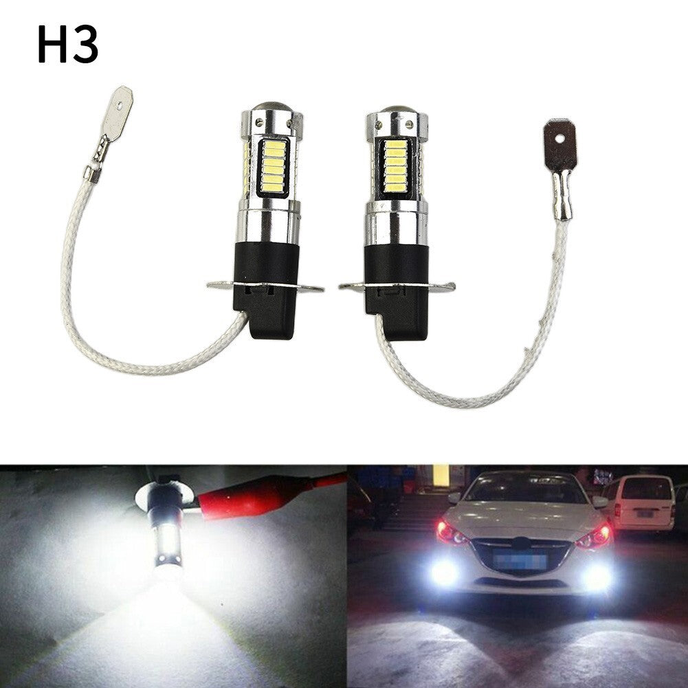 1800LM Fog Light DC 12V-24V Accessory Replacement LED Bulbs Conversion