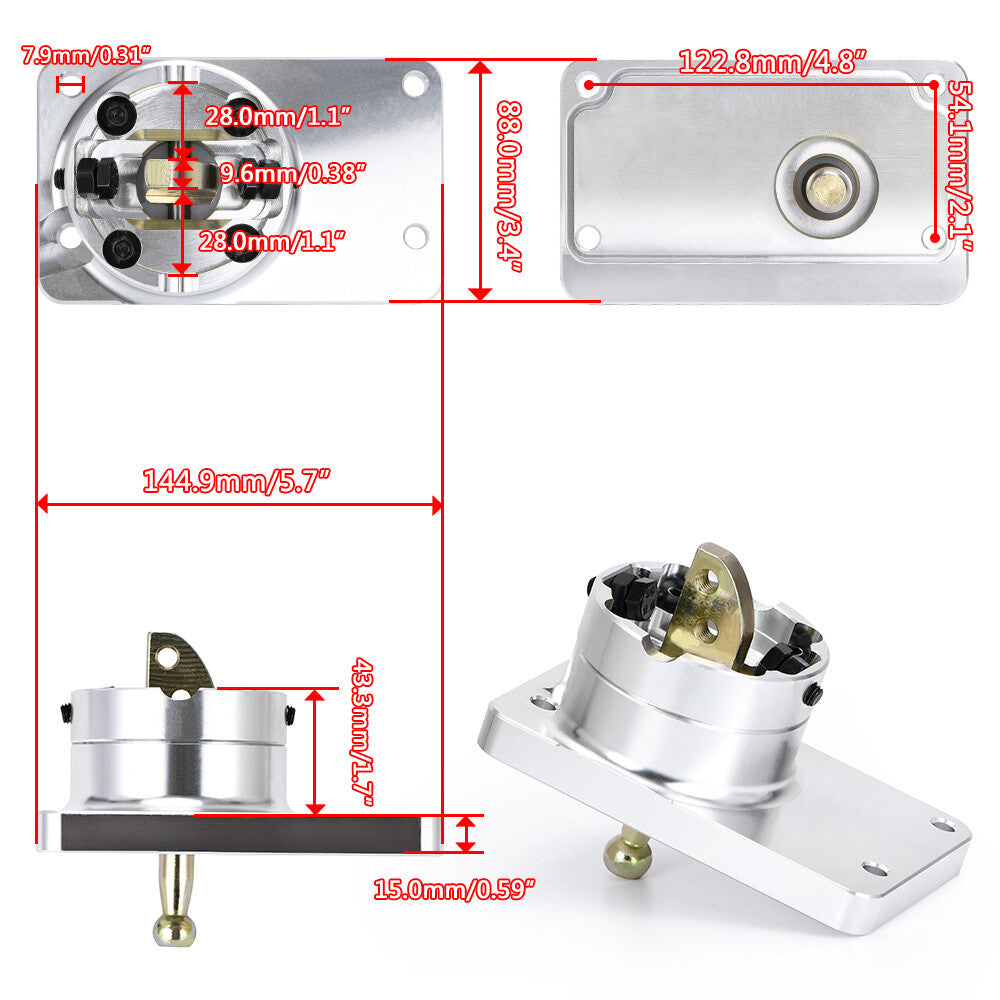 Billet Short Throw Shifter for Holden Commodore 99-07 T56 6-Speed Manual Trans