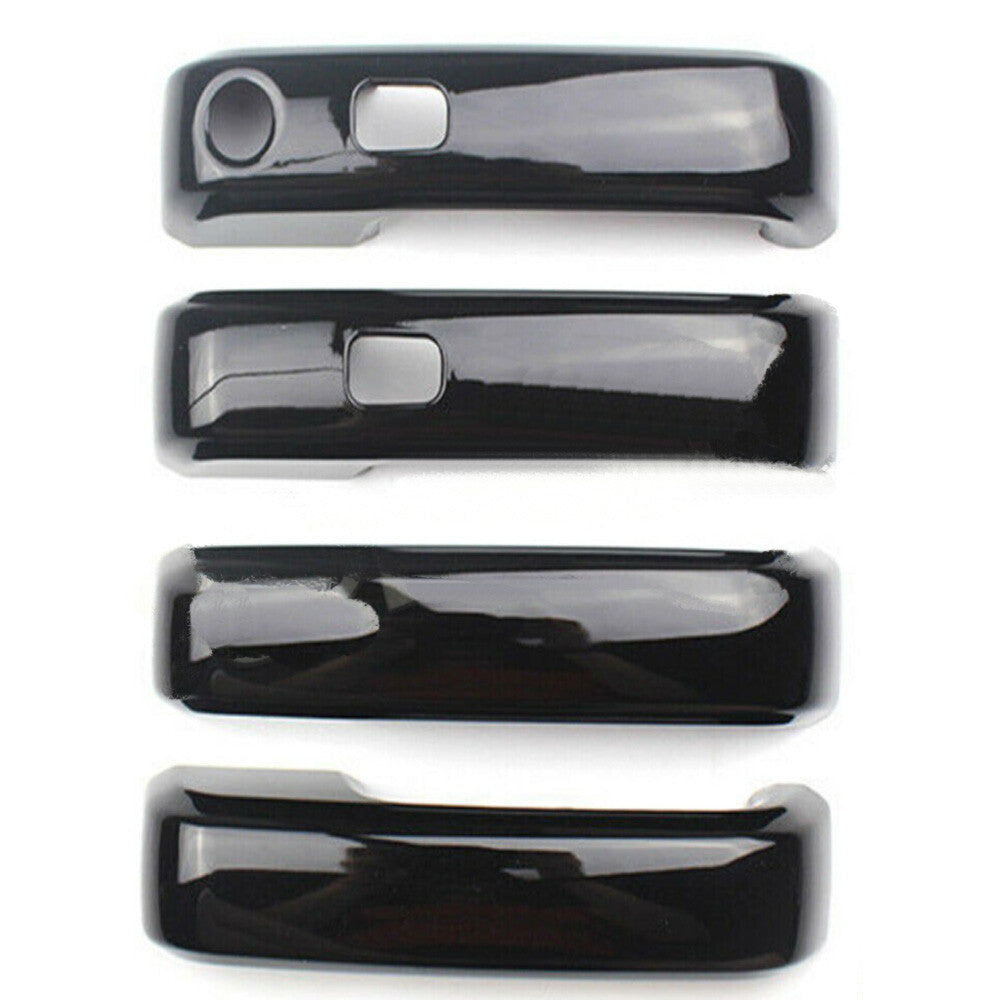 For 2015-2020 for Ford F-150 F150 8pcs Gloss Black Door Handle Covers W/ for Smart Key