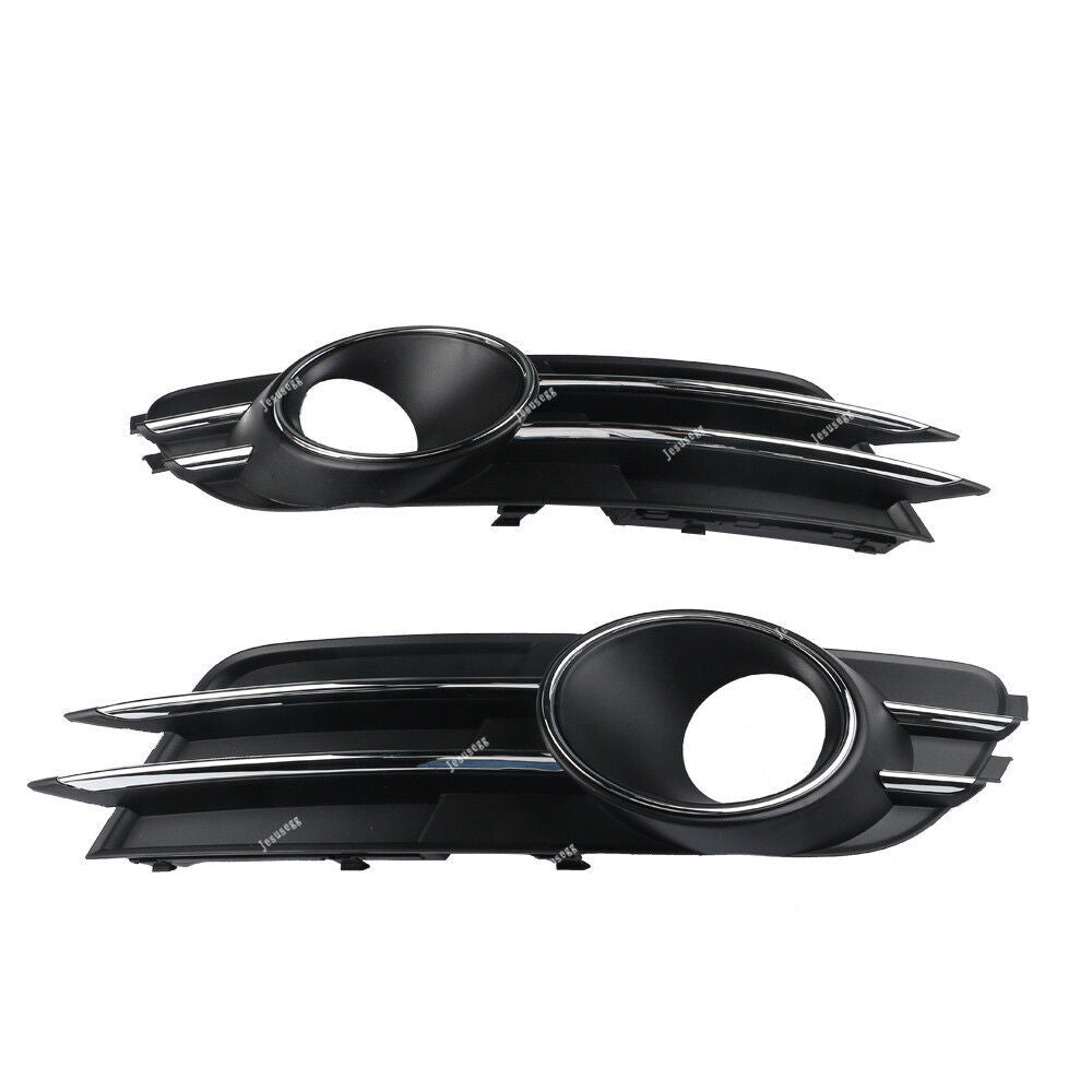 2Pcs Left +Right Front Lower Bumper Fog Light Grille Fit for Audi A6 2011-2015