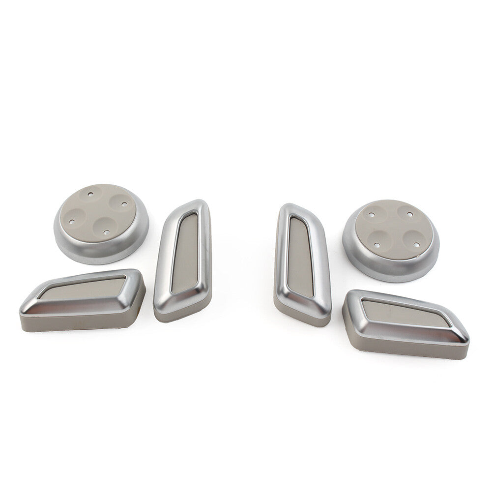 for Audi A3 for A4 for A5 for A6 A7 Q3 Q5 Car for Seat Switch Adjustment Button Cover Kit Grey