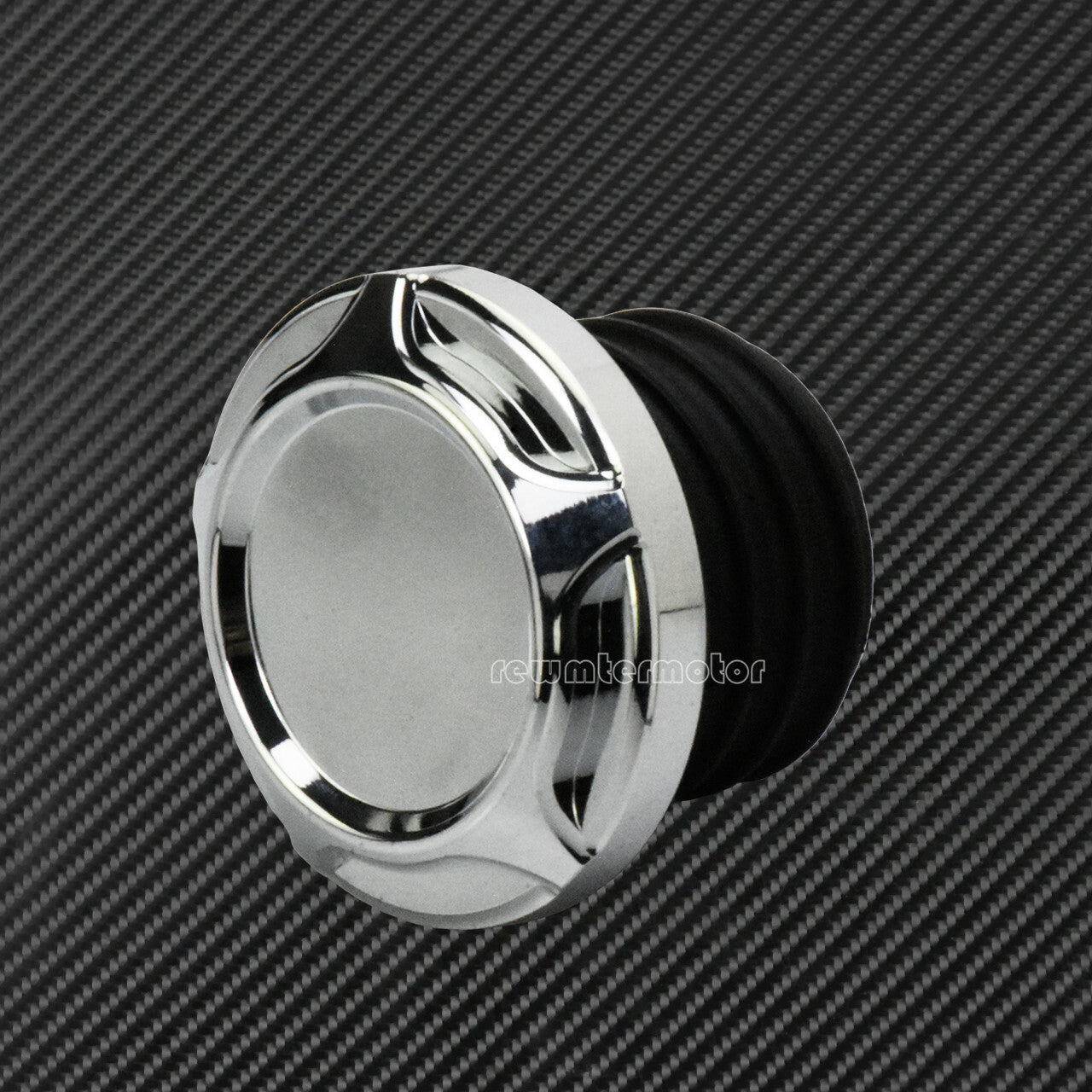 CNC Cut Chrome Gas Cap Fuel Tank Right-hand Thread Fit for Harley Dyna Softail