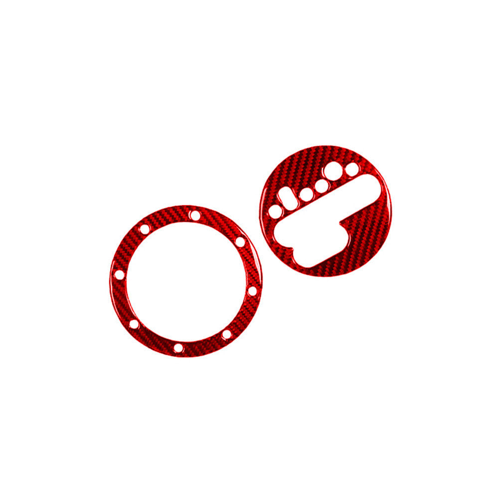 Carbon Fiber Interior Gear Shift Panel Trim Panel for Audi TT 8N 2001-2006 Red