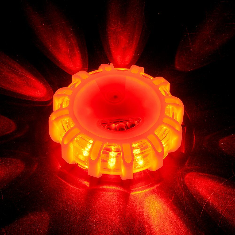 6PCS Magnetic Road LED Emergency Beacon Roadside SOS Flare Strobe Light