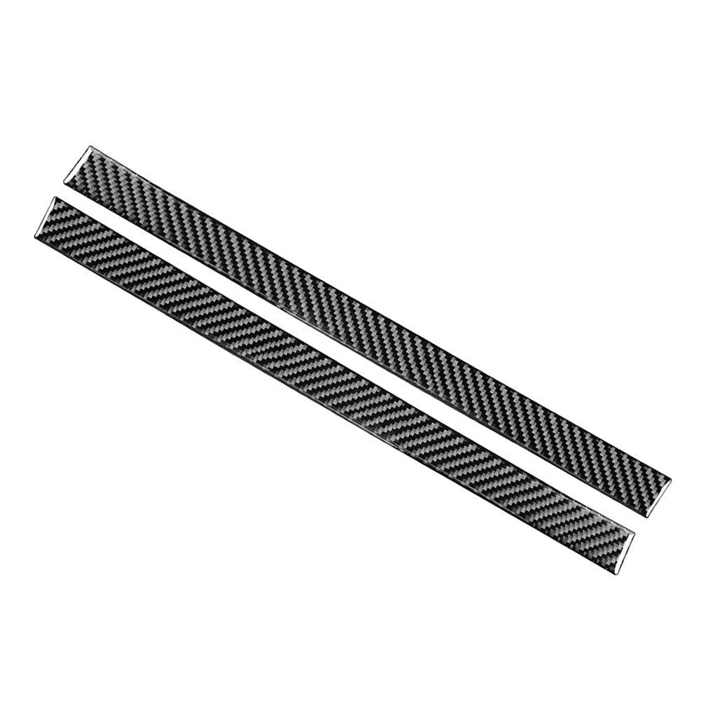 2x Carbon Fiber Rearview Mirror Anti-Scratch Strip Trim Fit for Toyota Tundra 14-21