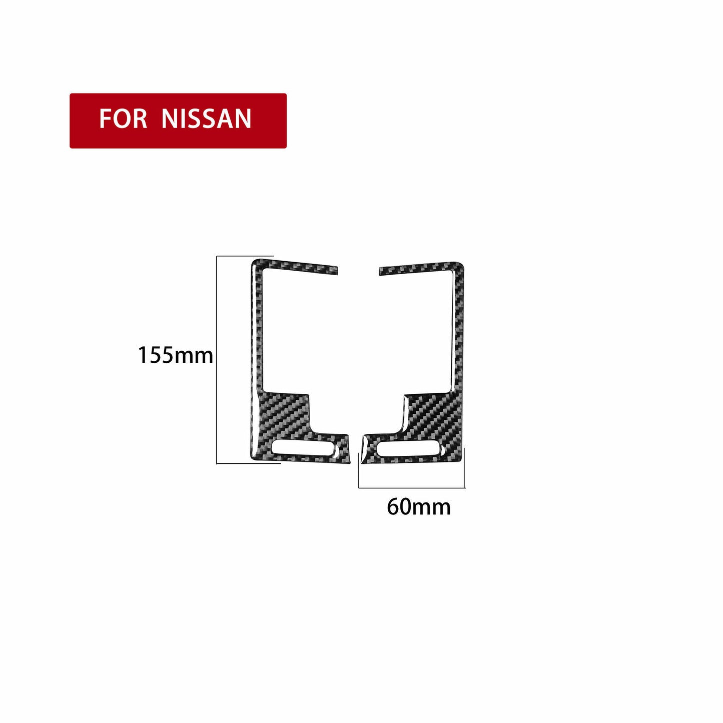 Carbon fiber center vent socket cover decoration suitable for Nissan 350Z 03-09