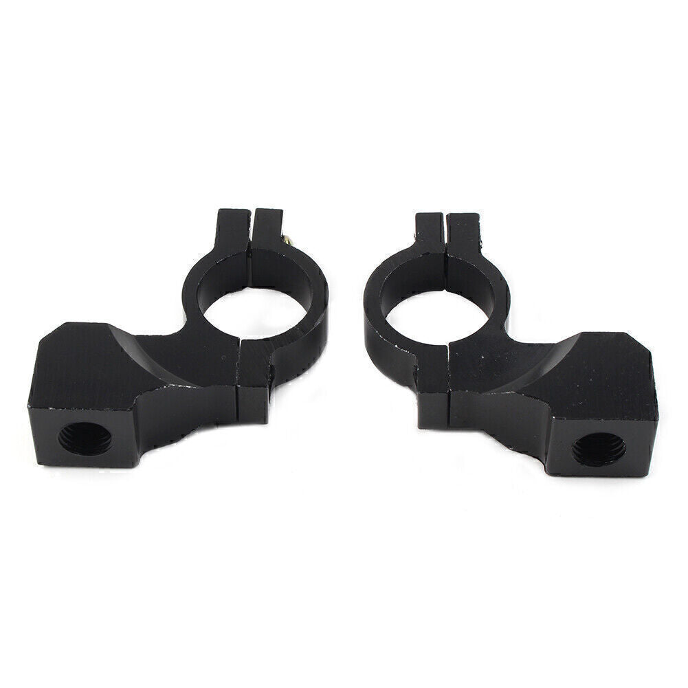 7/8 Black Motorcycle Bike Handlebar Rearview Mirror Mount Bracket Clamp