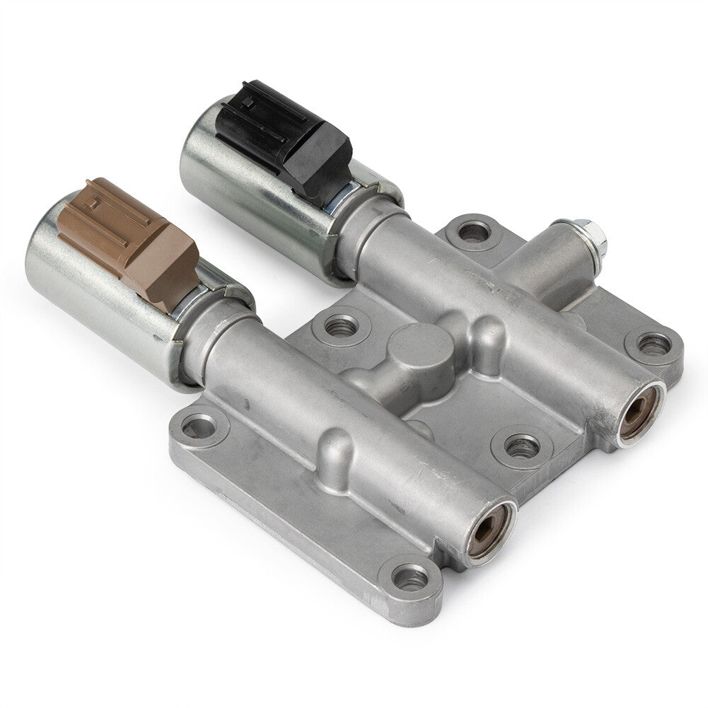 One dual linear solenoid valve 28015-PLX-305 for Honda for Civic 1.7L 01-05 transmission.