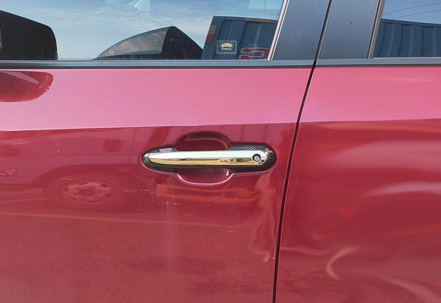 Door Handle Cover Sticke for Toyota RAV4 2023 Car Accessories Parts Scuff Guard