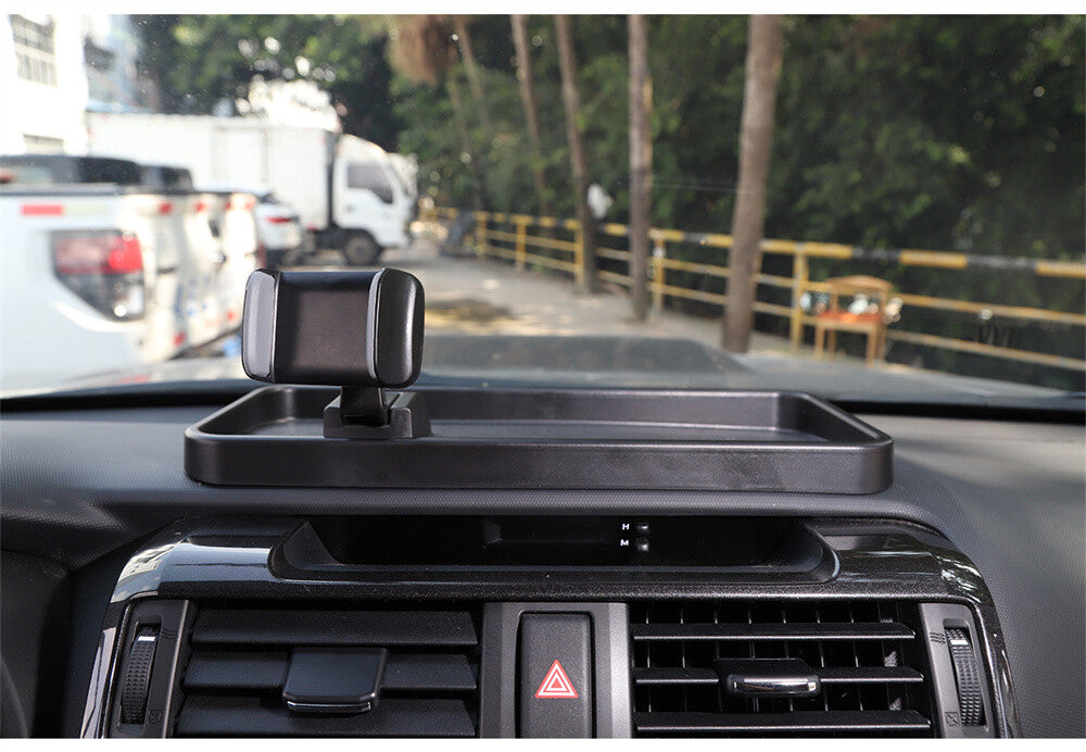 ABS Center Console Phone Holder Mount Bracket with Storage Box For 4Runner 2010+