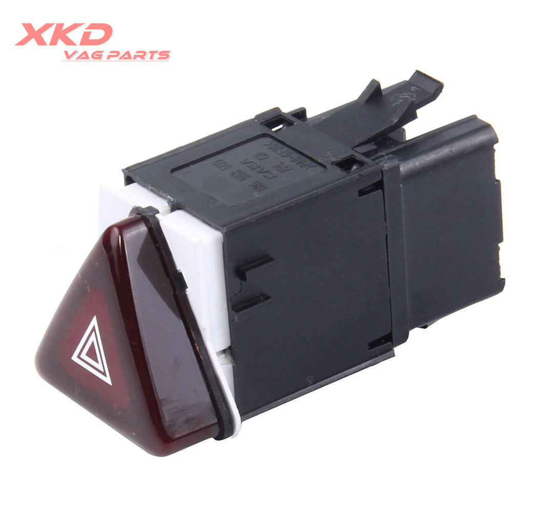 Dark red hazard warning light switch button for Volkswagen for Jetta , for Golf MK5, GTI, and Rabbit-